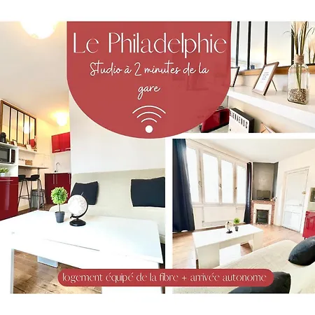 Le Philadelphie A 2 Min De La Gare De Apartment *